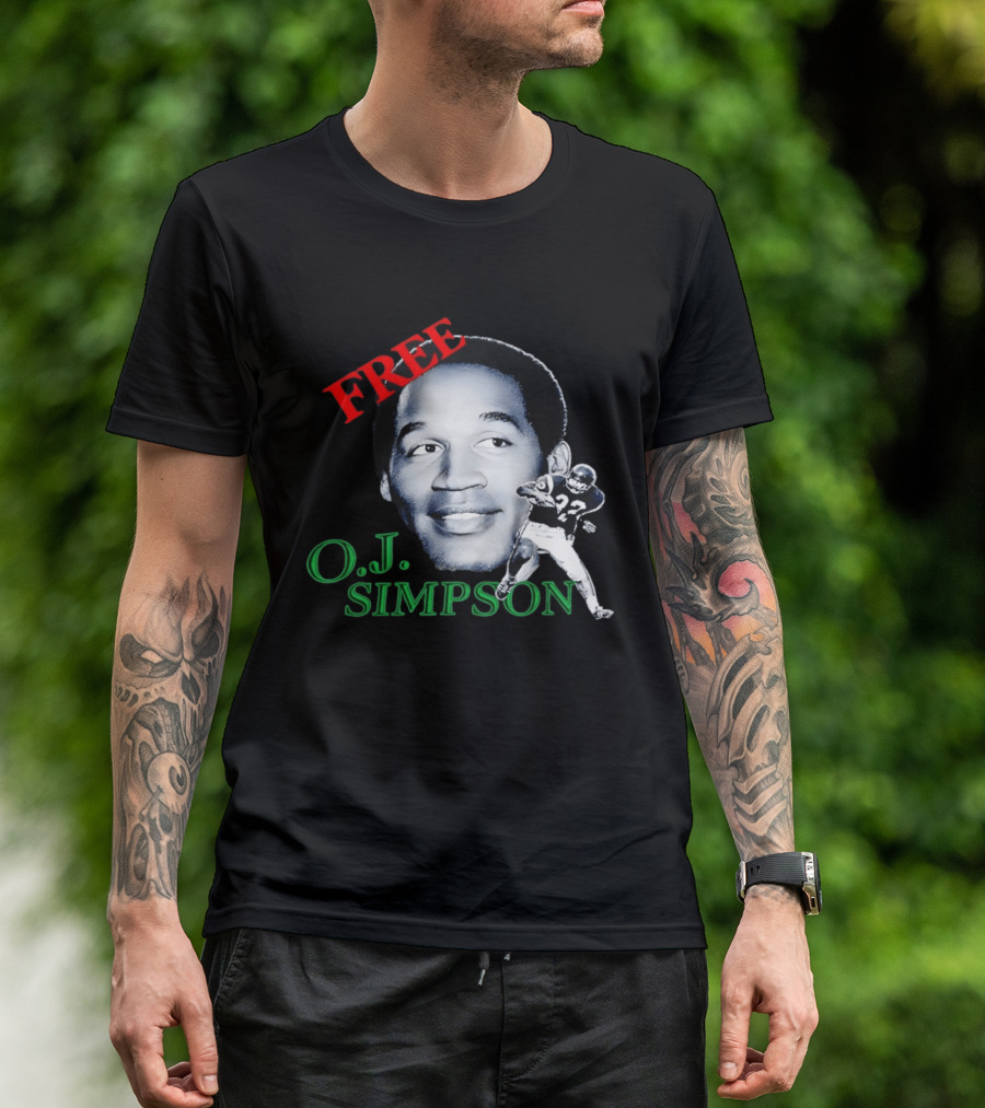 Free OJ Simpson 22 Football NFL Buffalo Team T-Shirt