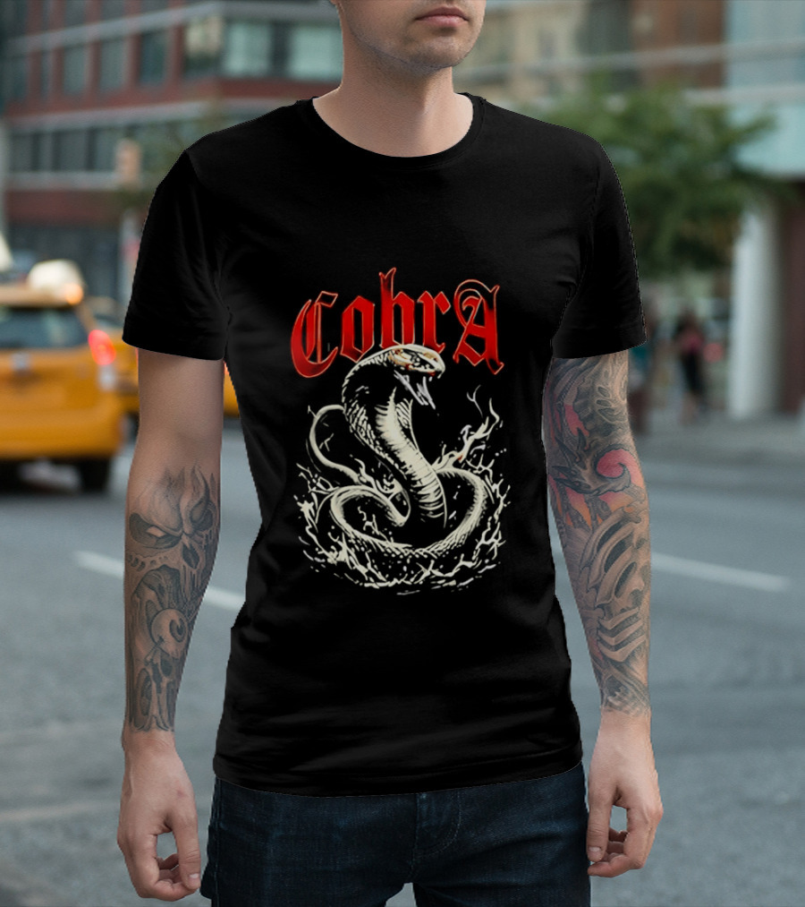 Cobra Snake Fierce Fire Serpent T-Shirt