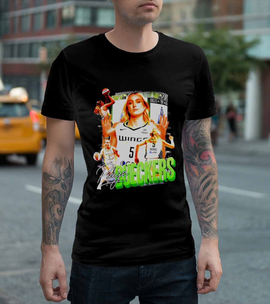 Paige Bueckers Dallas Wings Number 5 Basketball Star T-Shirt