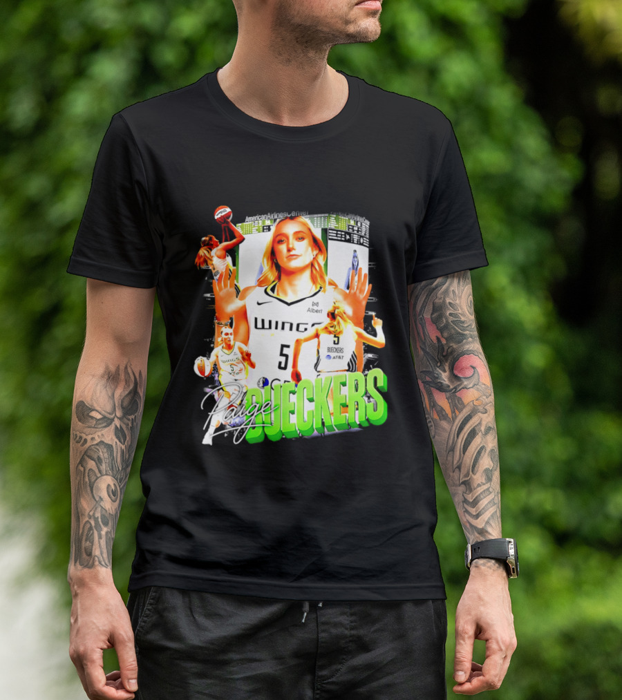 Paige Bueckers Dallas Wings Number 5 Basketball Star T-Shirt