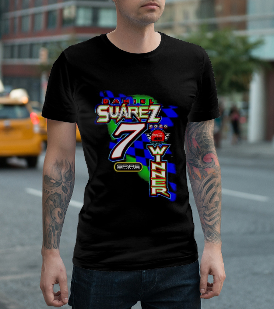 Daniel Suarez NASCAR Coca Cola Number 7 Winner 2026 T-Shirt