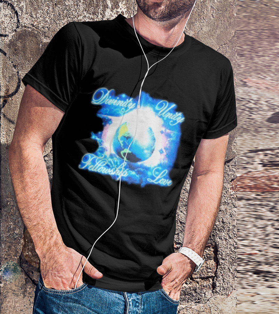 Divinity Unity Fellowship Love Earth Glow T-Shirt