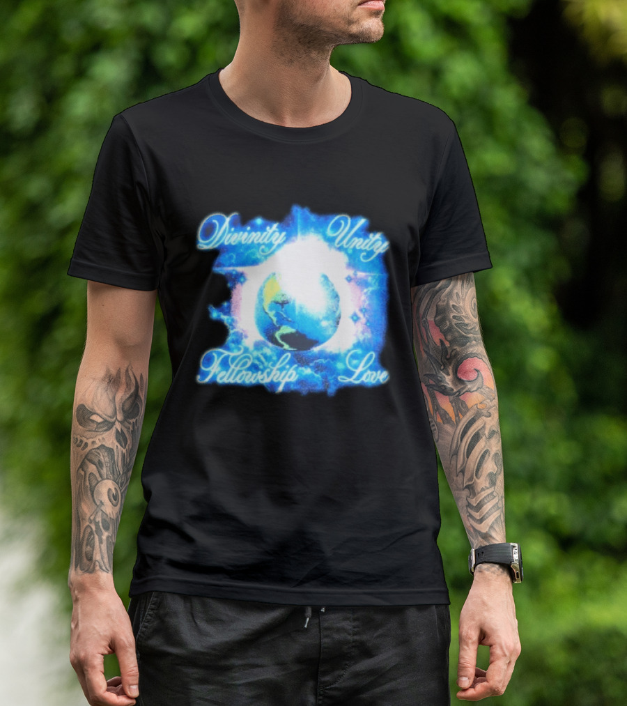 Divinity Unity Fellowship Love Earth Glow T-Shirt