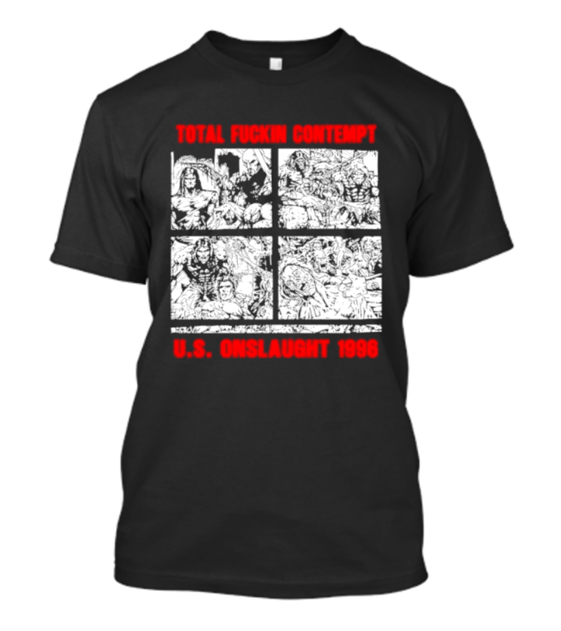 Internal Bleeding Total Fuckin Contempt US Onslaught 1996 T-Shirt