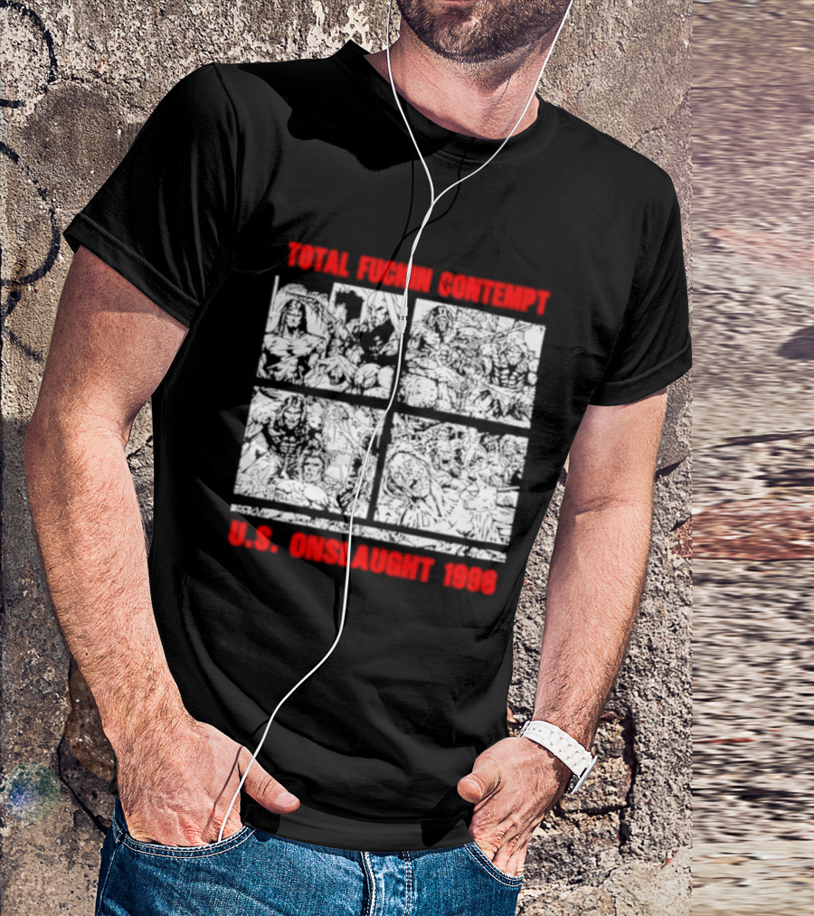 Internal Bleeding Total Fuckin Contempt US Onslaught 1996 T-Shirt