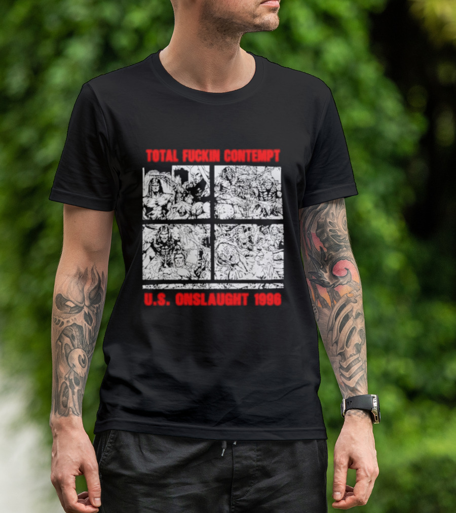 Internal Bleeding Total Fuckin Contempt US Onslaught 1996 T-Shirt
