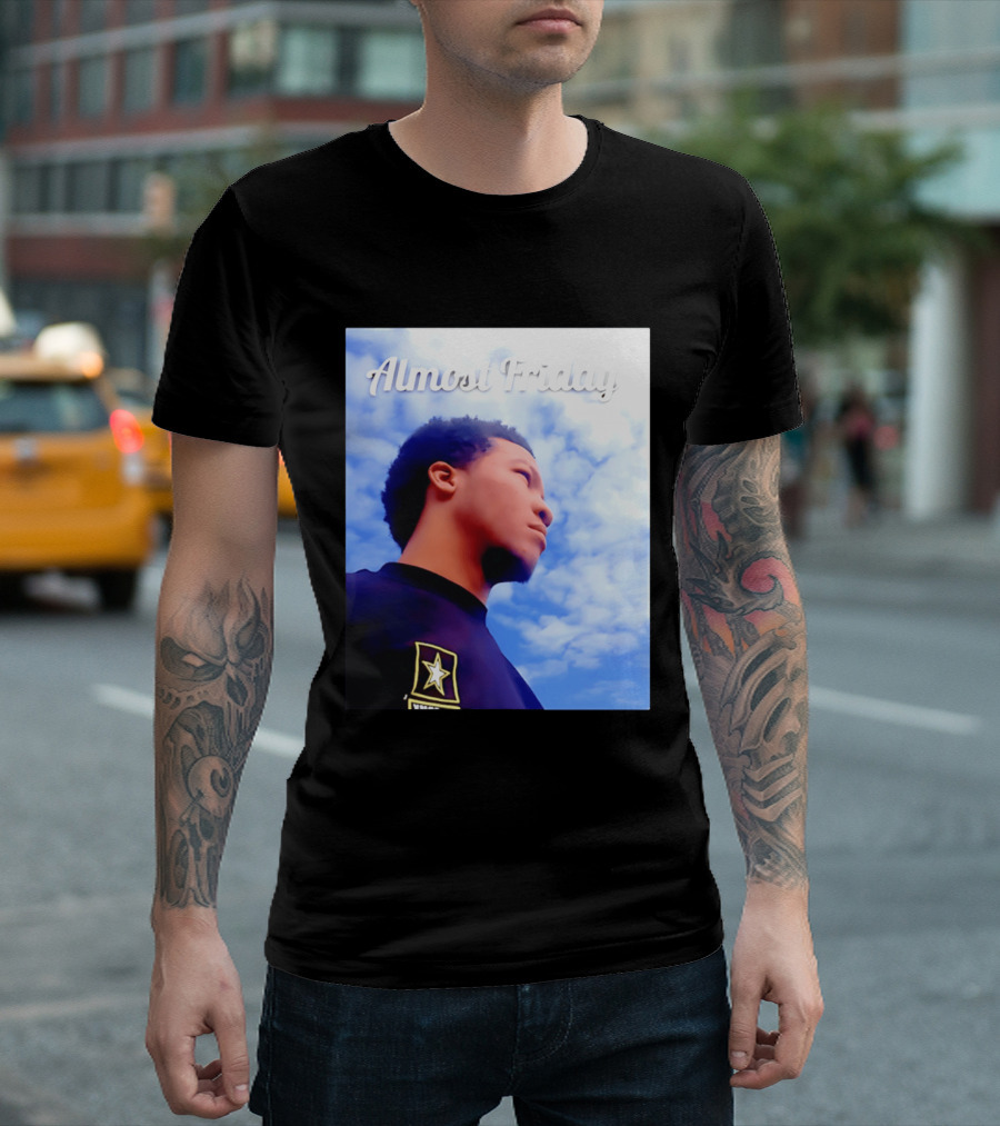 Almost Friday Jalen Brunson NWTS Basketball Sky T-Shirt