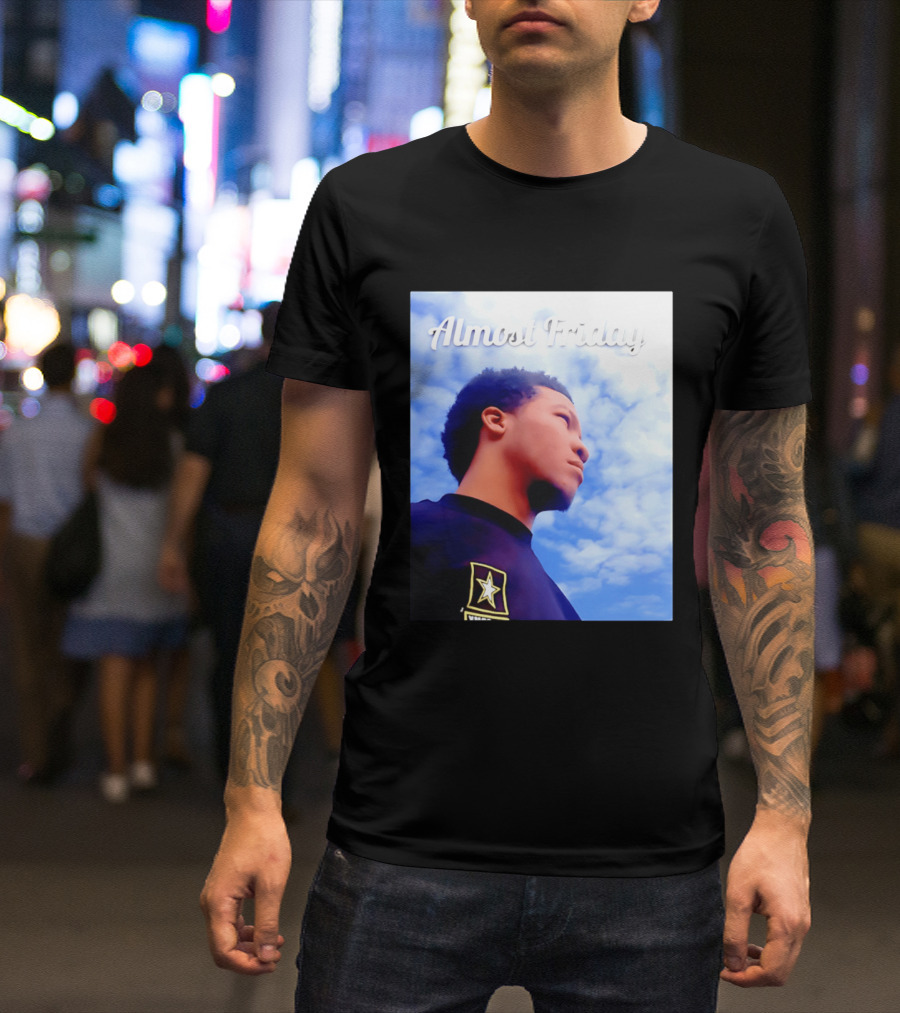Almost Friday Jalen Brunson NWTS Basketball Sky T-Shirt