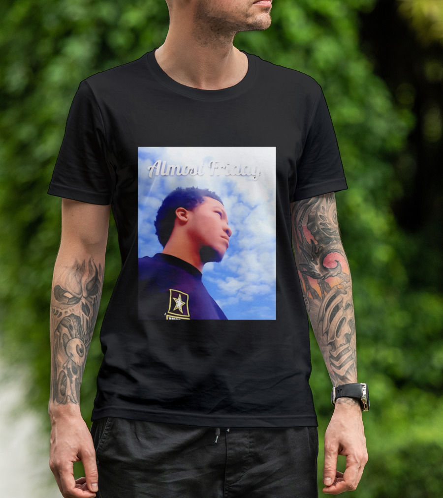 Almost Friday Jalen Brunson NWTS Basketball Sky T-Shirt