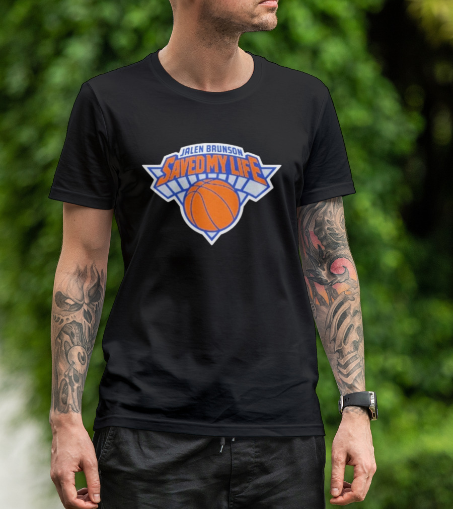 Jalen Brunson Saved My Life New York Knicks Basketball T-Shirt
