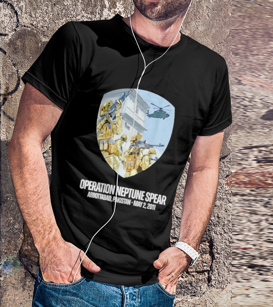 Operation Neptune Spear Abbottabad Pakistan May 2 2011 Military Team Helicopter Shield T-Shirt