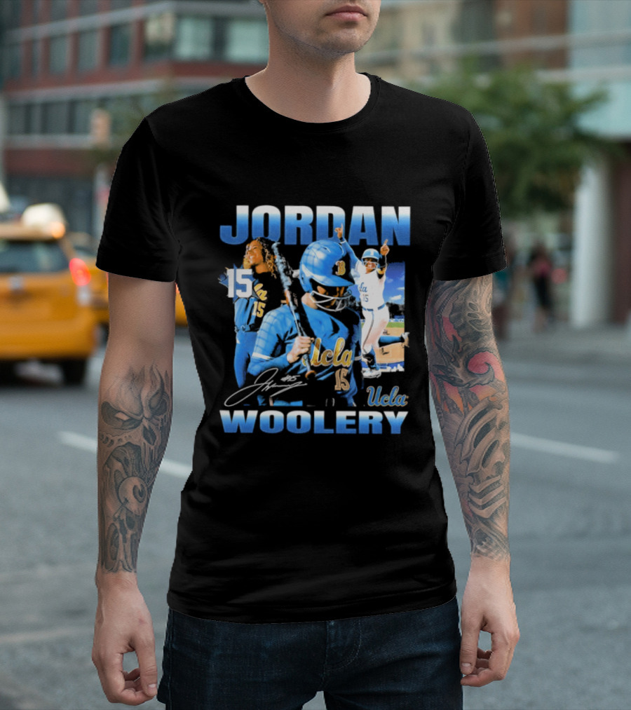 Jordan Woolery 15 UCLA Bruins Women's Softball T-Shirt