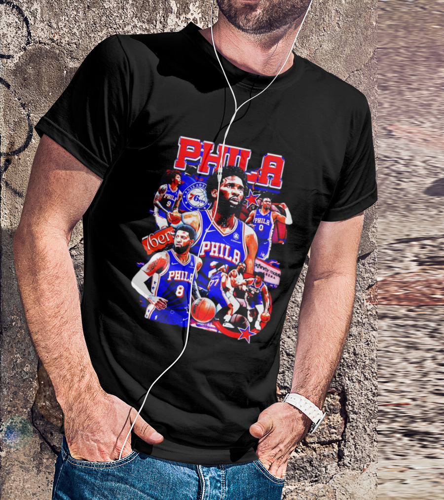 Philadelphia 76ers Phila 6ers Team Players Arena T-Shirt