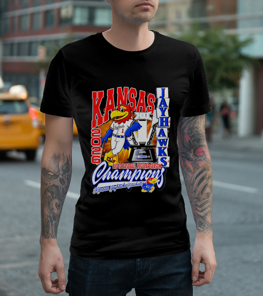 Kansas Jayhawks 2026 Big 12 Baseball Regular Season Champions T-Shirt
