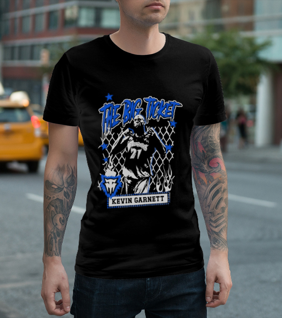 Kevin Garnett The Big Ticket Minnesota Timberwolves Legendary Player T-Shirt