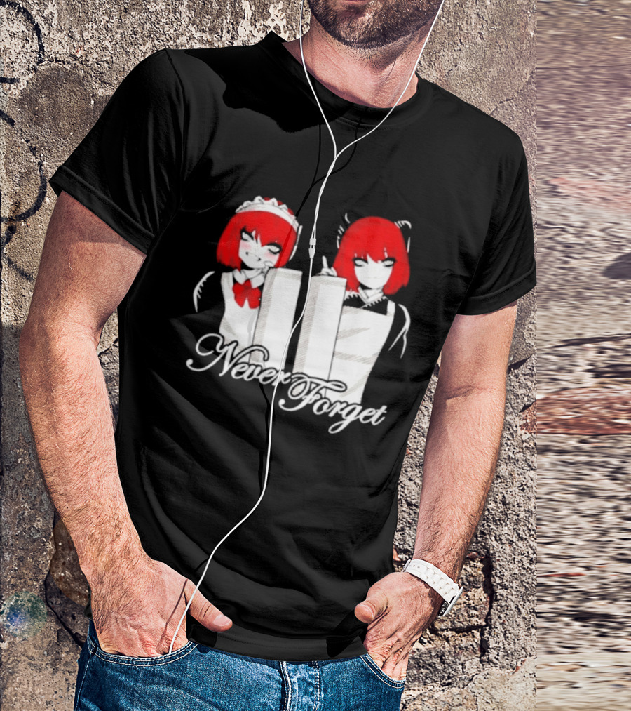 Maid Anime 9 11 Twin Towers Never Forget T-Shirt