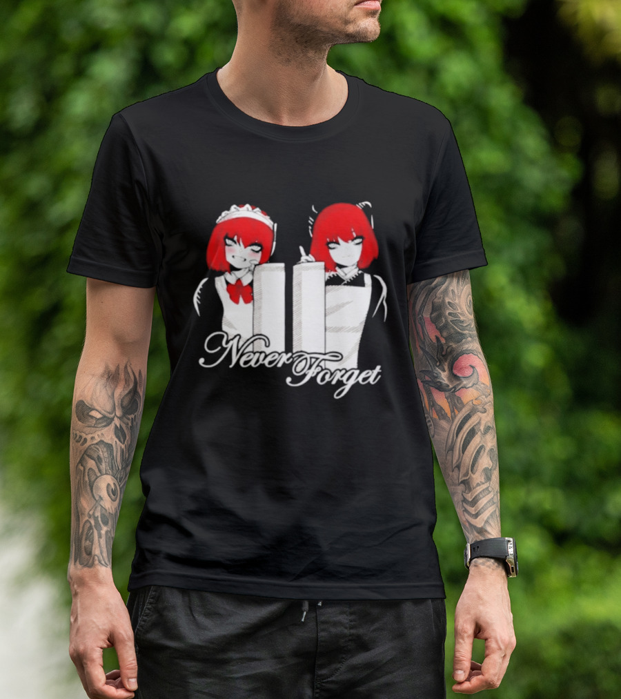 Maid Anime 9 11 Twin Towers Never Forget T-Shirt