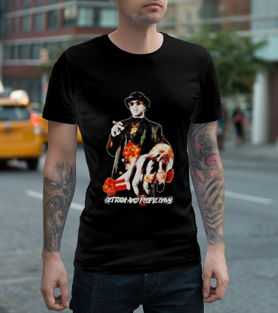 Master P Get Rich And People Envy Gold Rings Money Power T-Shirt