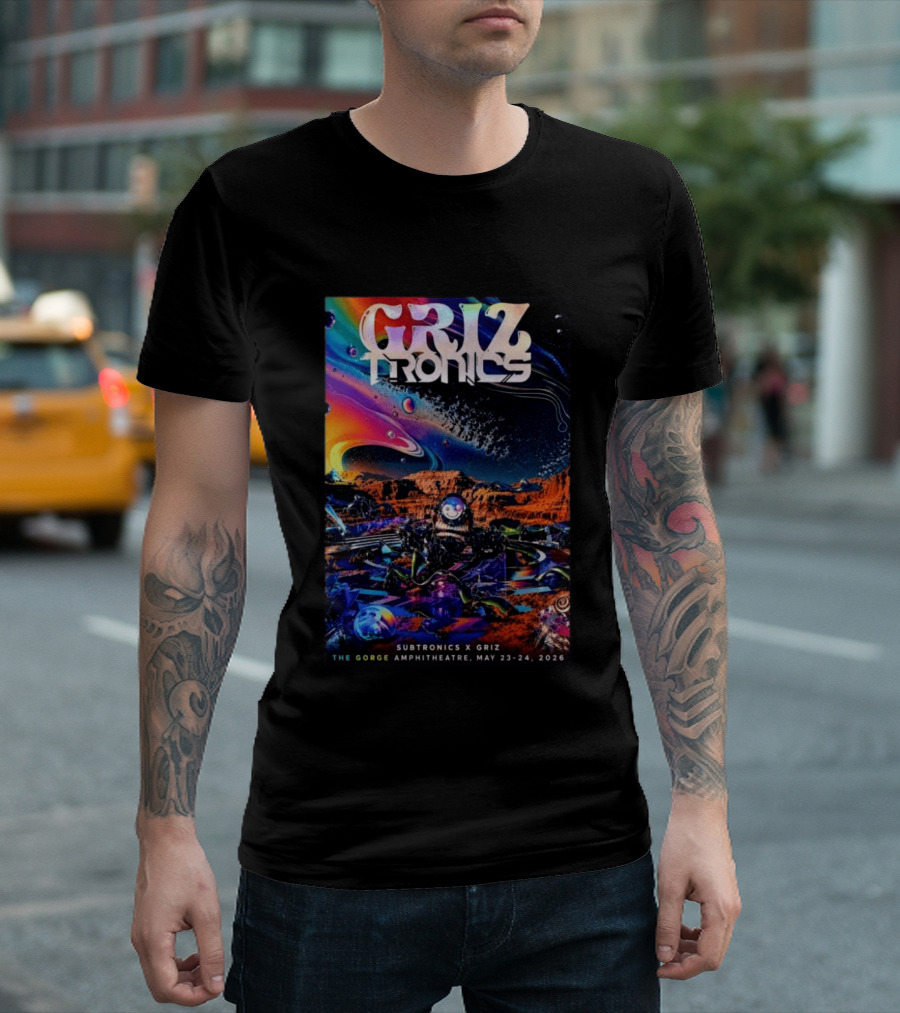 GRiZTRONICS Subtronics The Gorge Amphitheatre May 23 24, 2026 T-Shirt