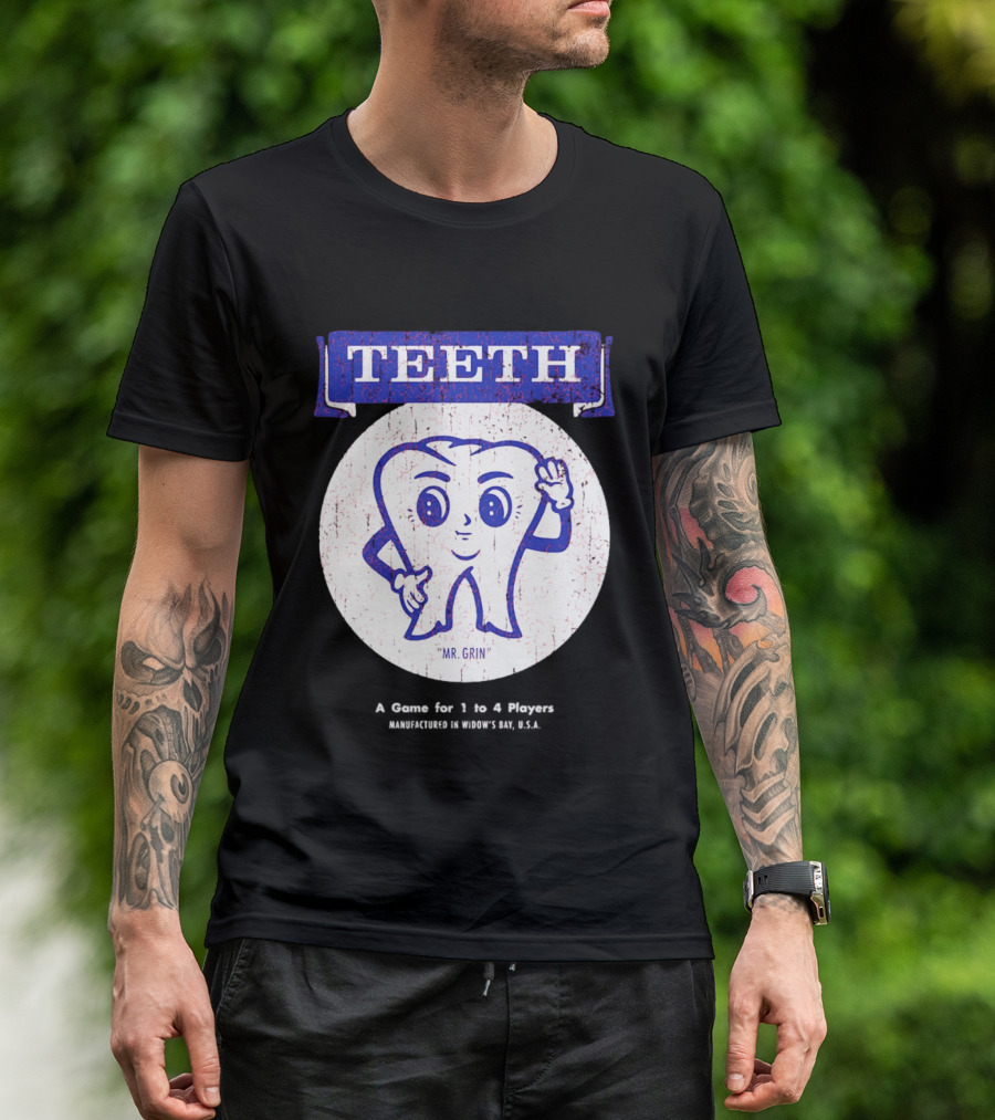 TEETH Mr. Grin Game For 1 To 4 Player T-Shirt