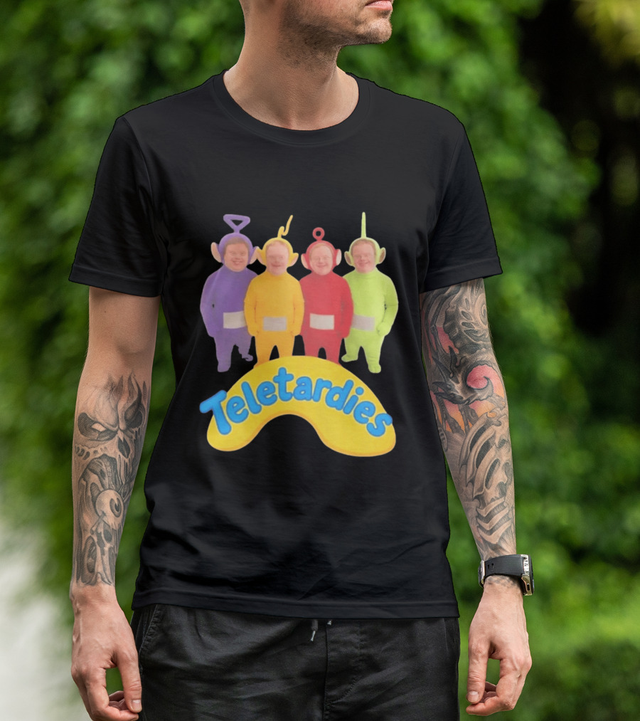 Teletardies Costume Characters Parody With Four T-Shirt