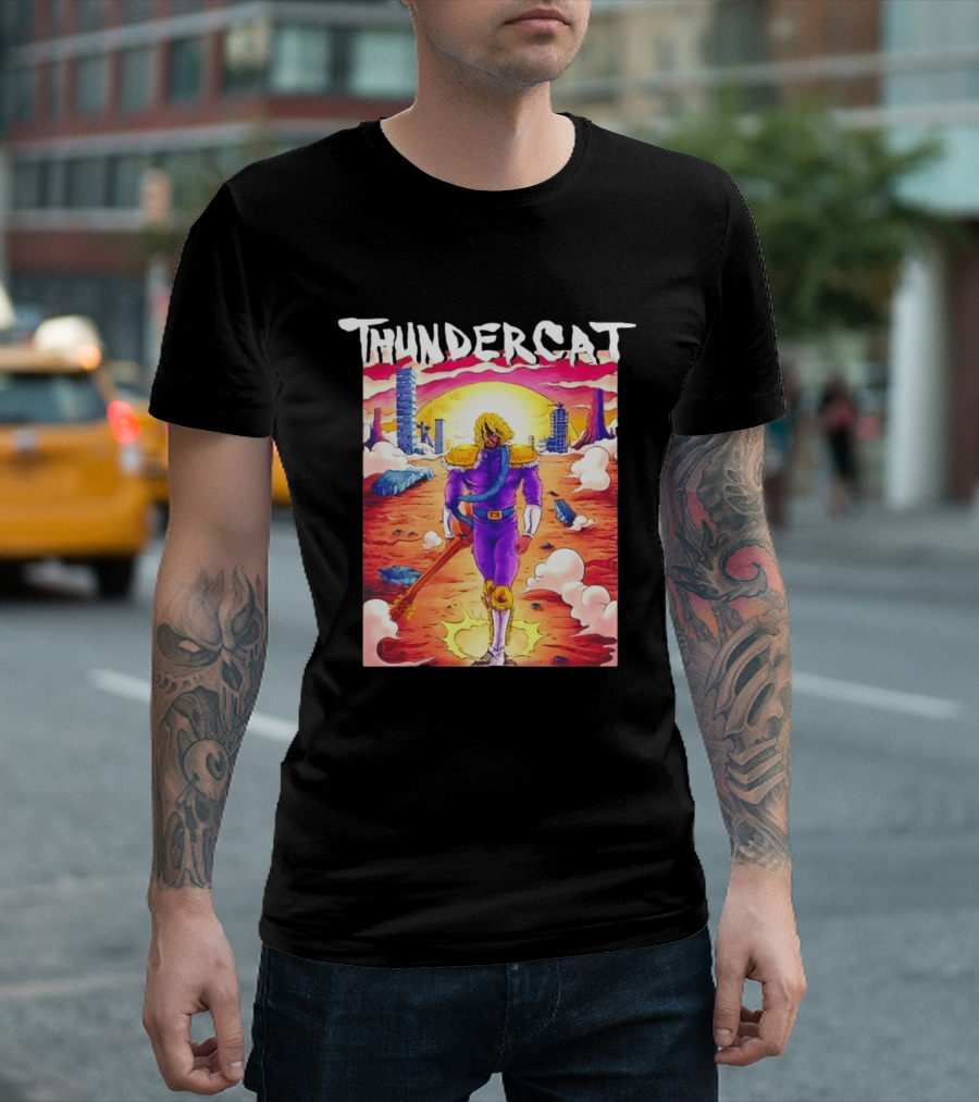Thundercat It Is What It Is Tour 2021 Futuristic Warrior Desert Scene T-Shirt