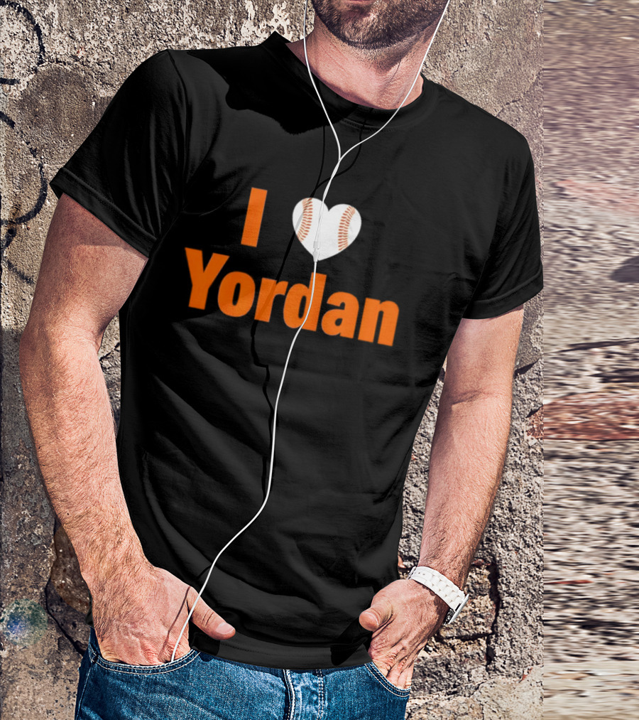 Yordan Alvarez Houston Astros MLB I Love Baseball T-Shirt