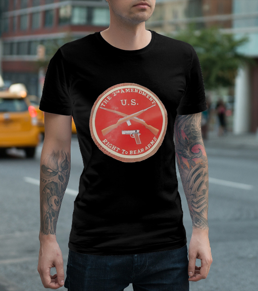 The 2nd Amendment U.S. Right To Bear Arms Rifles Pistol T-Shirt