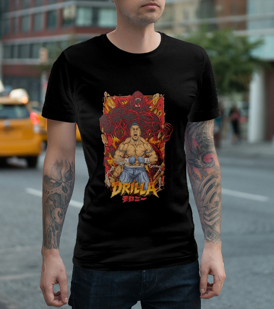 Drilla Gorilla Anthony Taylor Boxing MMA Warrior Explosion T-Shirt