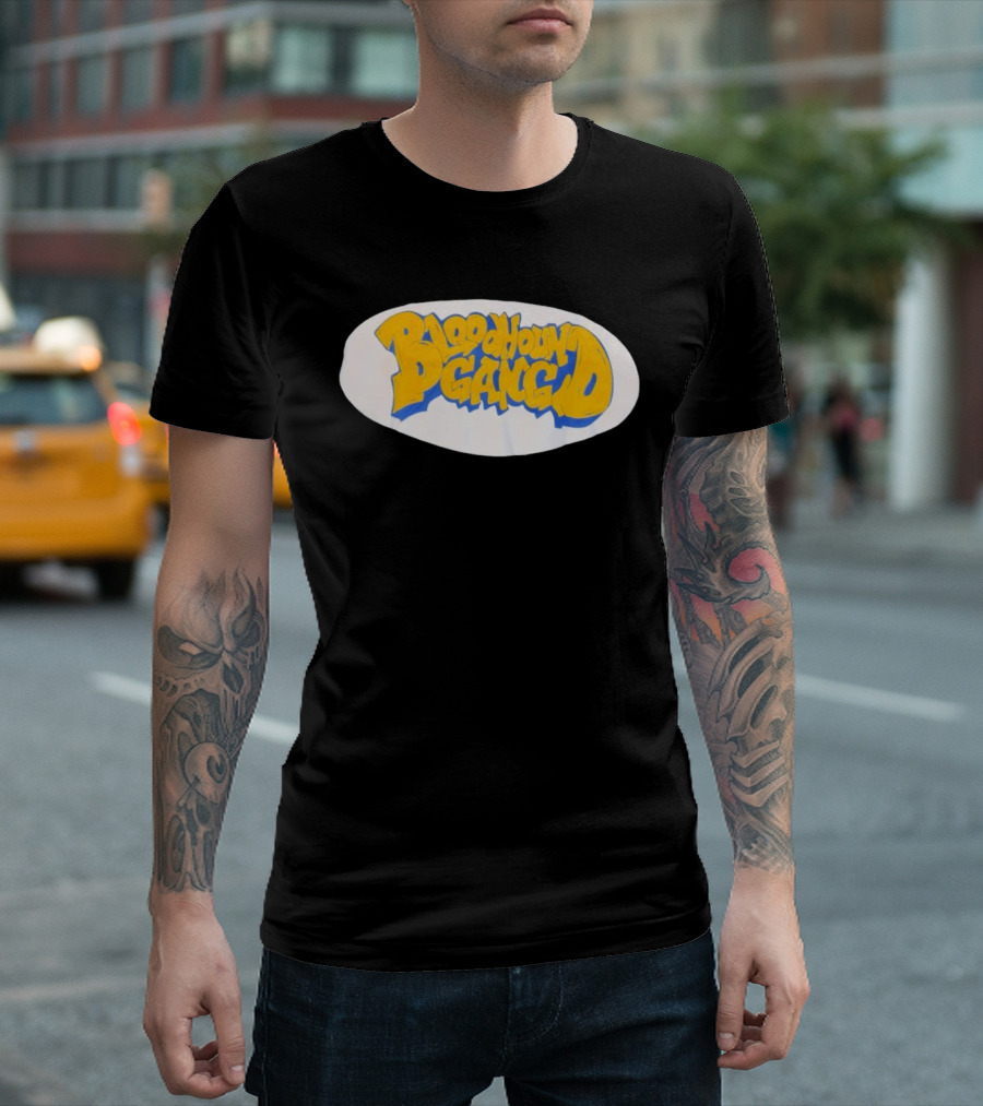 Bloodhound Gang Bold Yellow And Blue T-Shirt