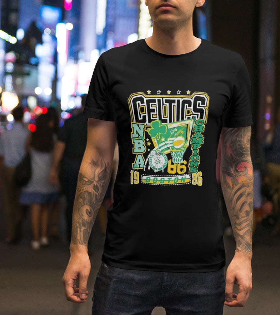 Celtics NBA Champions 1986 Boston '47 Collection T-Shirt