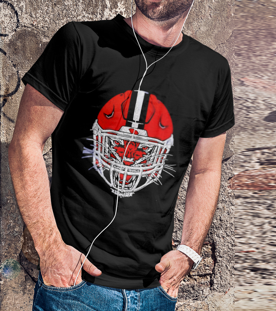 Cincinnati Bengals Tiger Head Football Helmet T-Shirt