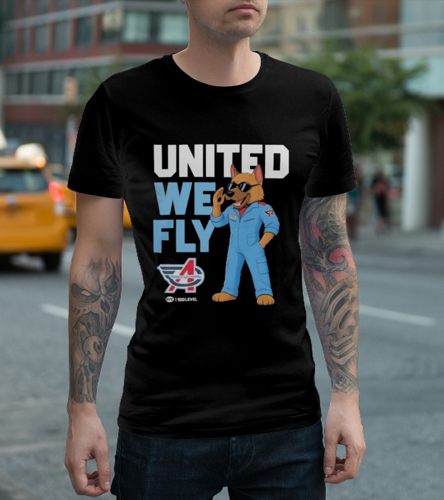 United We Fly Columbus Aviators UFL Maverick Navy T-Shirt