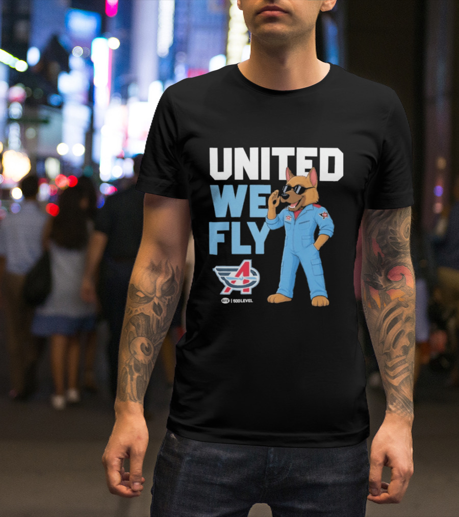 United We Fly Columbus Aviators UFL Maverick Navy T-Shirt
