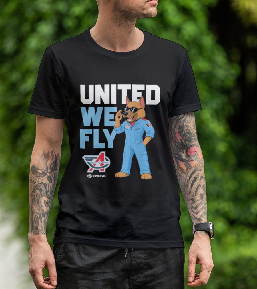 United We Fly Columbus Aviators UFL Maverick Navy T-Shirt