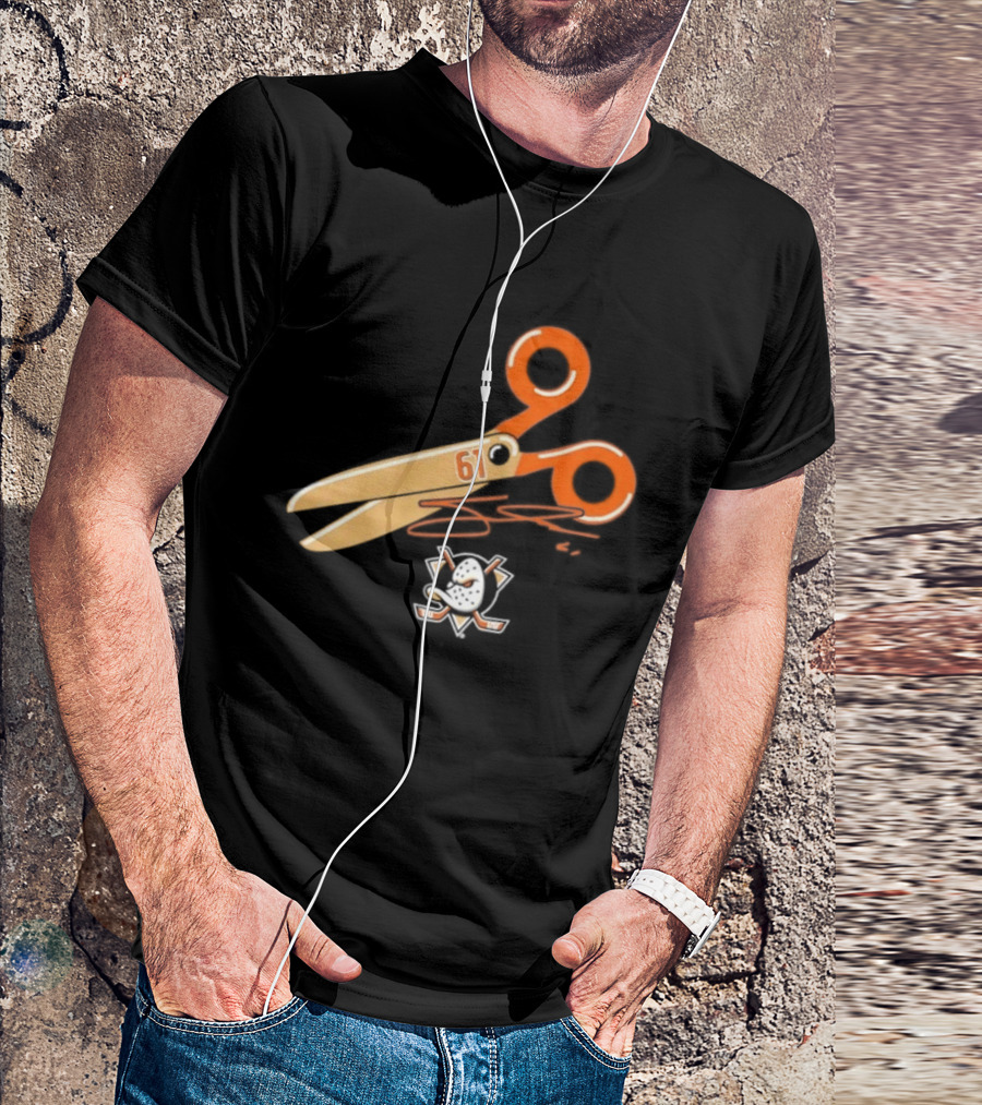 Cutter Gauthier Need To Cut It Scissors 61 Anaheim Ducks T-Shirt