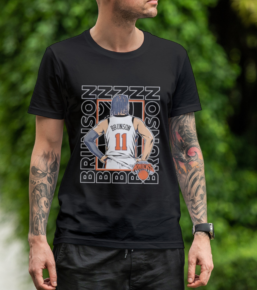 Jalen Brunson New York Knicks ZZZ ZZZ 11 Basketball Star T-Shirt