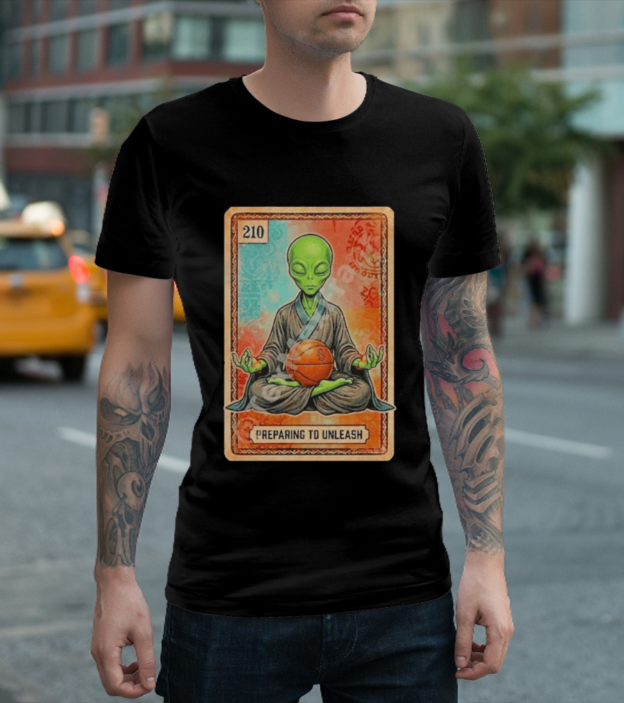 Preparing To Unleash Alien 210 San Antonio Spurs Basketball T-Shirt
