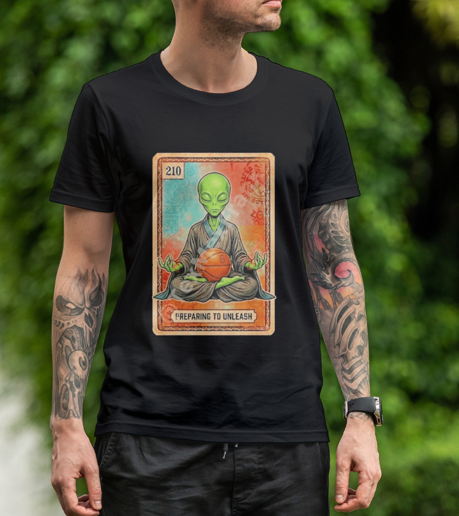 Preparing To Unleash Alien 210 San Antonio Spurs Basketball T-Shirt
