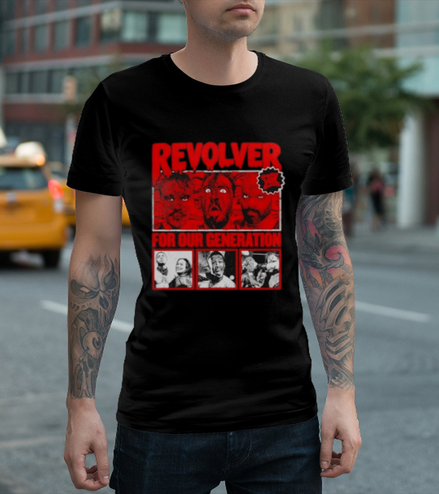 Revolver Horror Faces For Our Generation T-Shirt