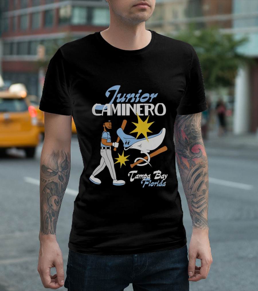 Junior Caminero Tampa Bay Florida Baseball Star And Ray T-Shirt
