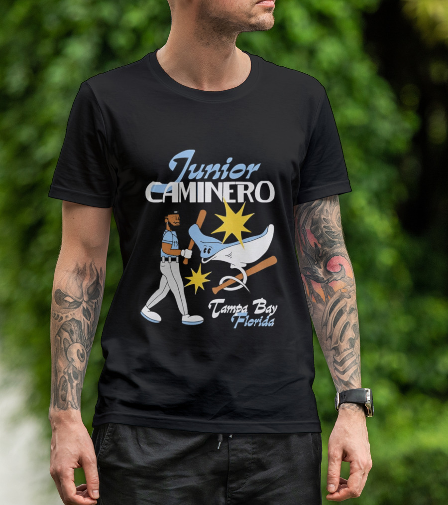 Junior Caminero Tampa Bay Florida Baseball Star And Ray T-Shirt