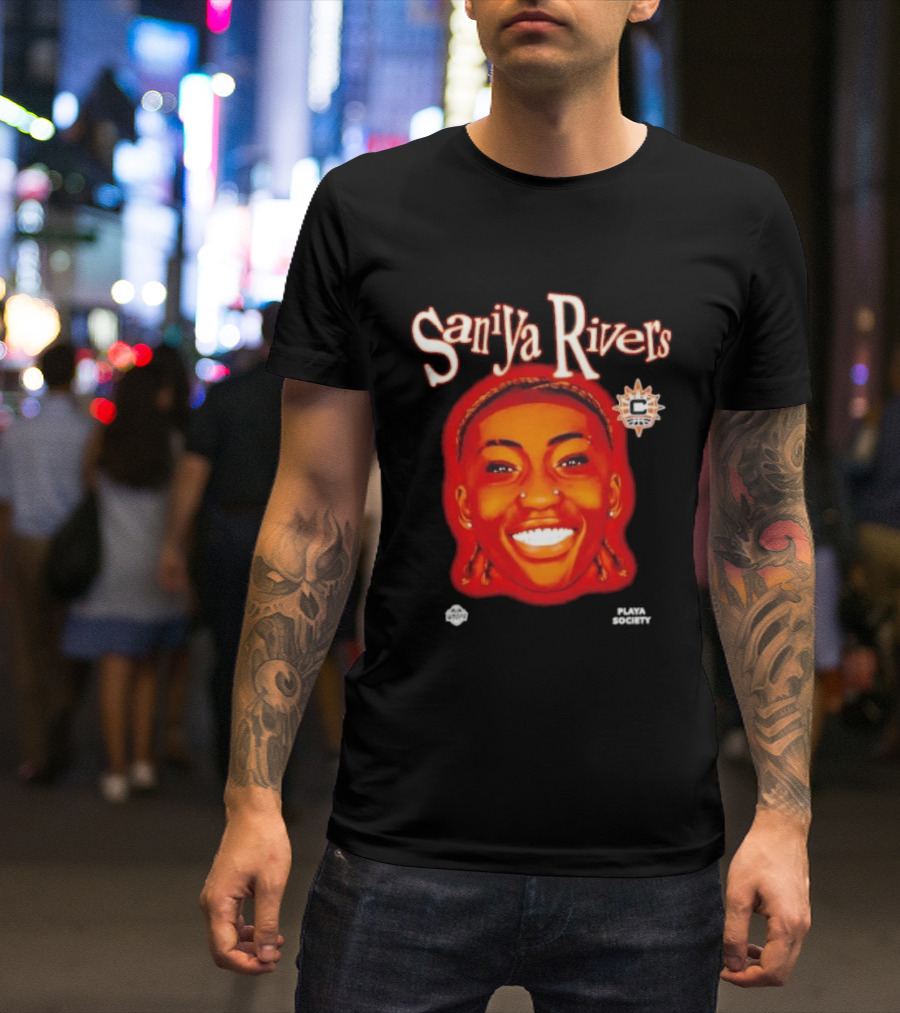 Saniyya Rivers Connecticut Sun Player Galaxy Big Head T-Shirt