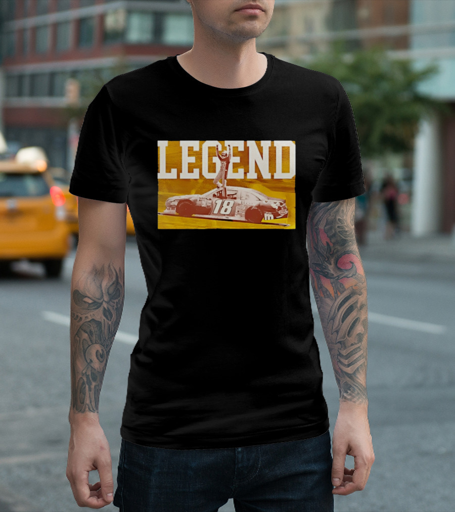 Kyle Busch 18 M&Ms Joe Gibbs Racing NASCAR Cup Series Legend Victory Celebration T-Shirt