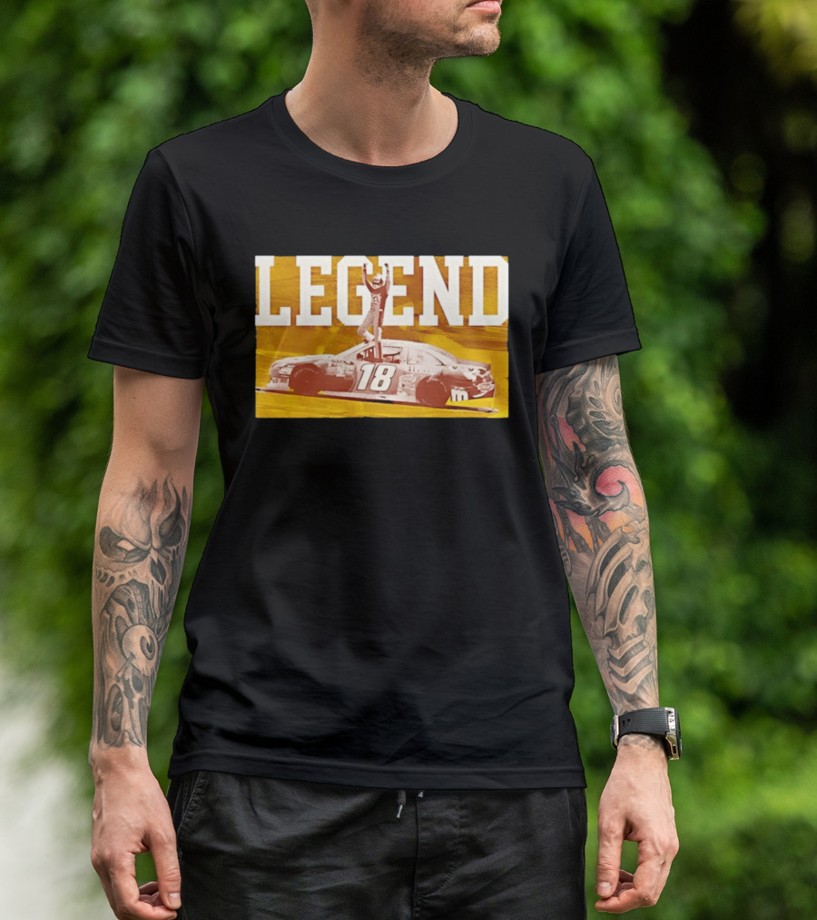 Kyle Busch 18 M&Ms Joe Gibbs Racing NASCAR Cup Series Legend Victory Celebration T-Shirt