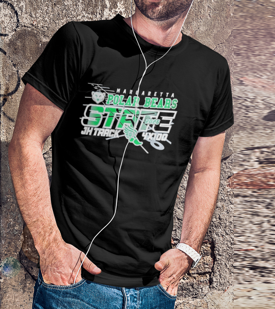 Margaretta Polar Bears 2026 State Track JH Winged Foot T-Shirt