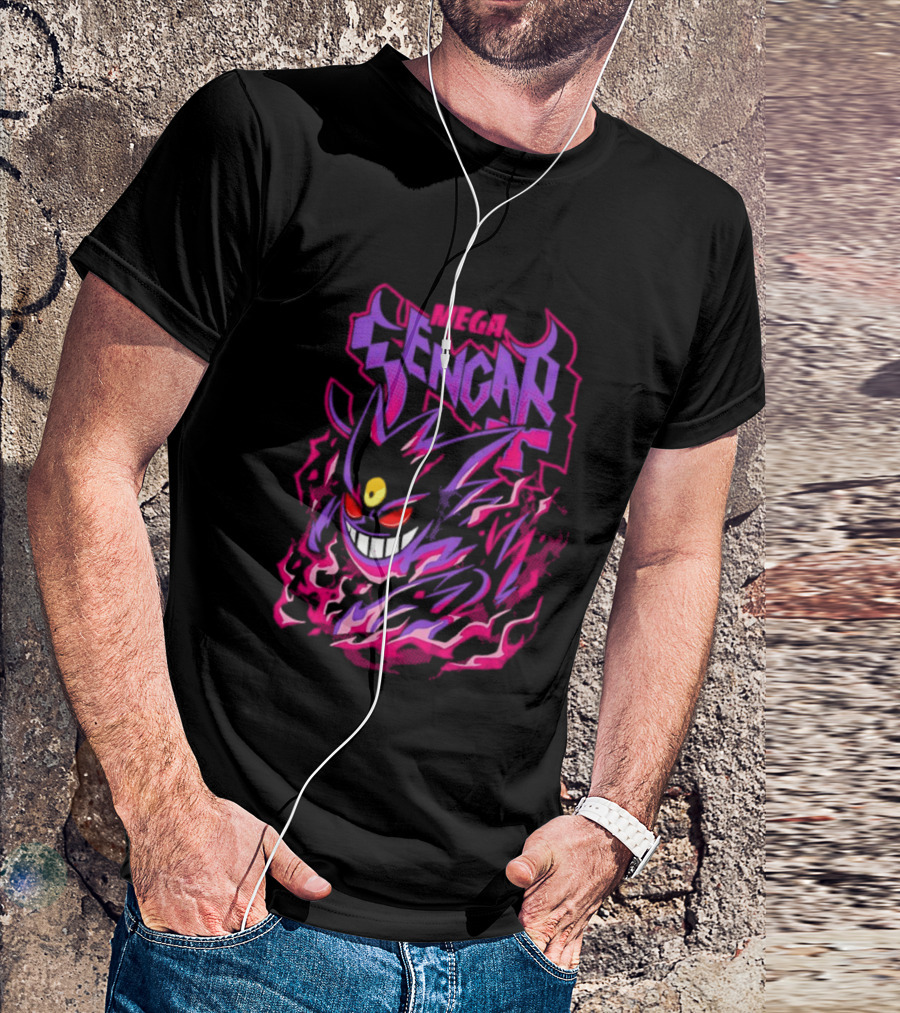 Mega Gengar Pokémon GO Fiery Purple T-Shirt