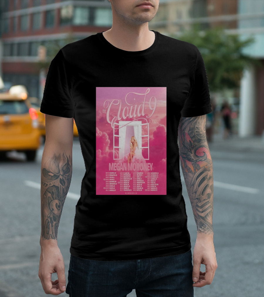 The Cloud 9 Tour Megan Moroney Chicago June 02 2026 T-Shirt