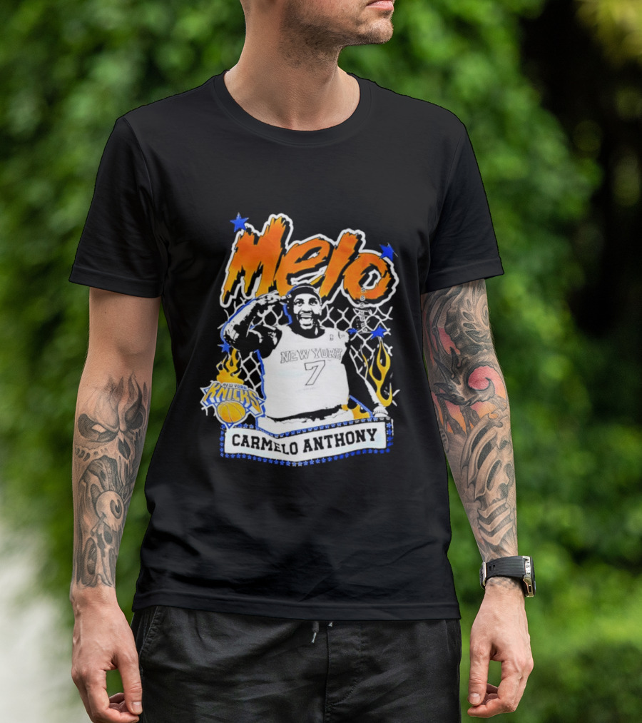 Melo Carmelo Anthony New York Knicks Basketball Star T-Shirt