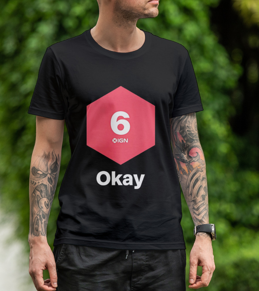 IGN Gaming Review Meme Culture 6 Okay Rating T-Shirt
